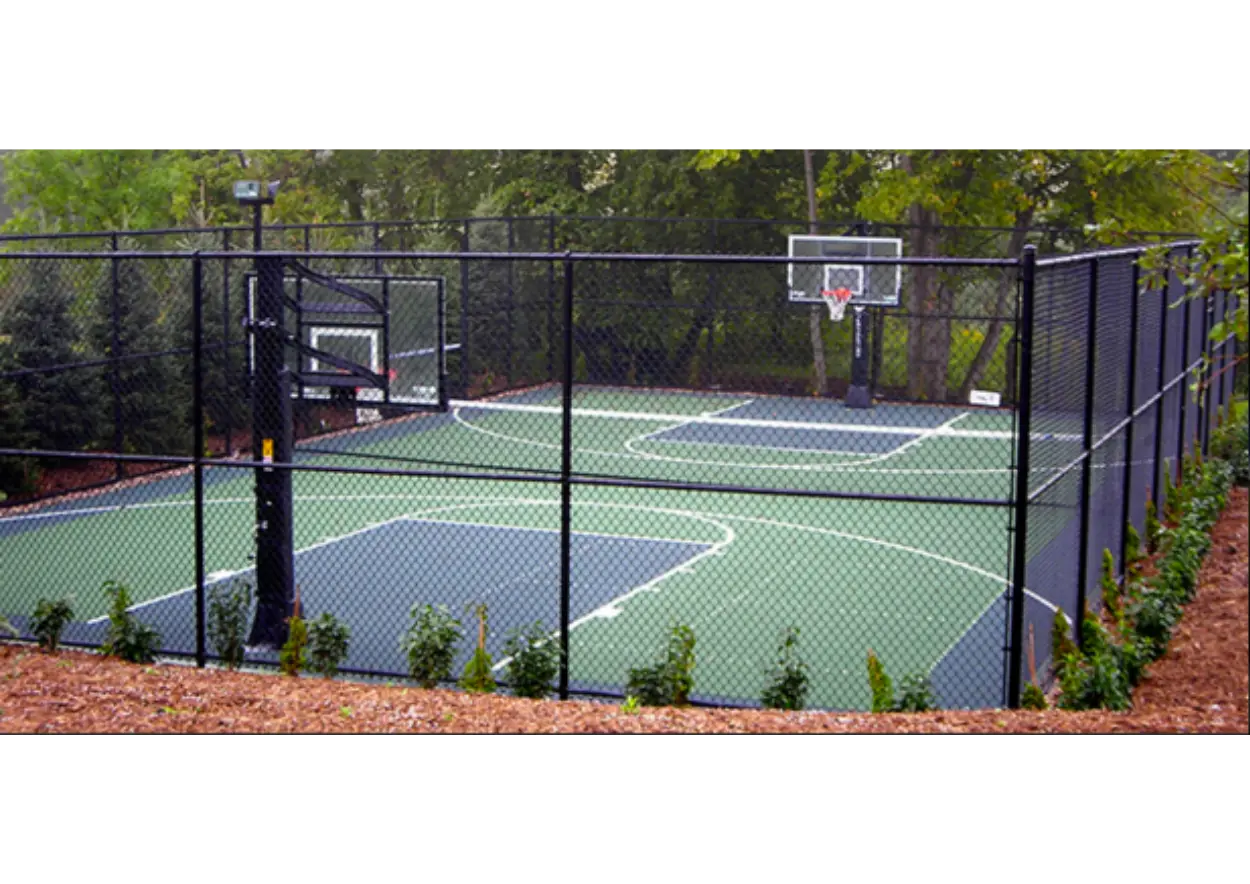 Professional basketball court construction